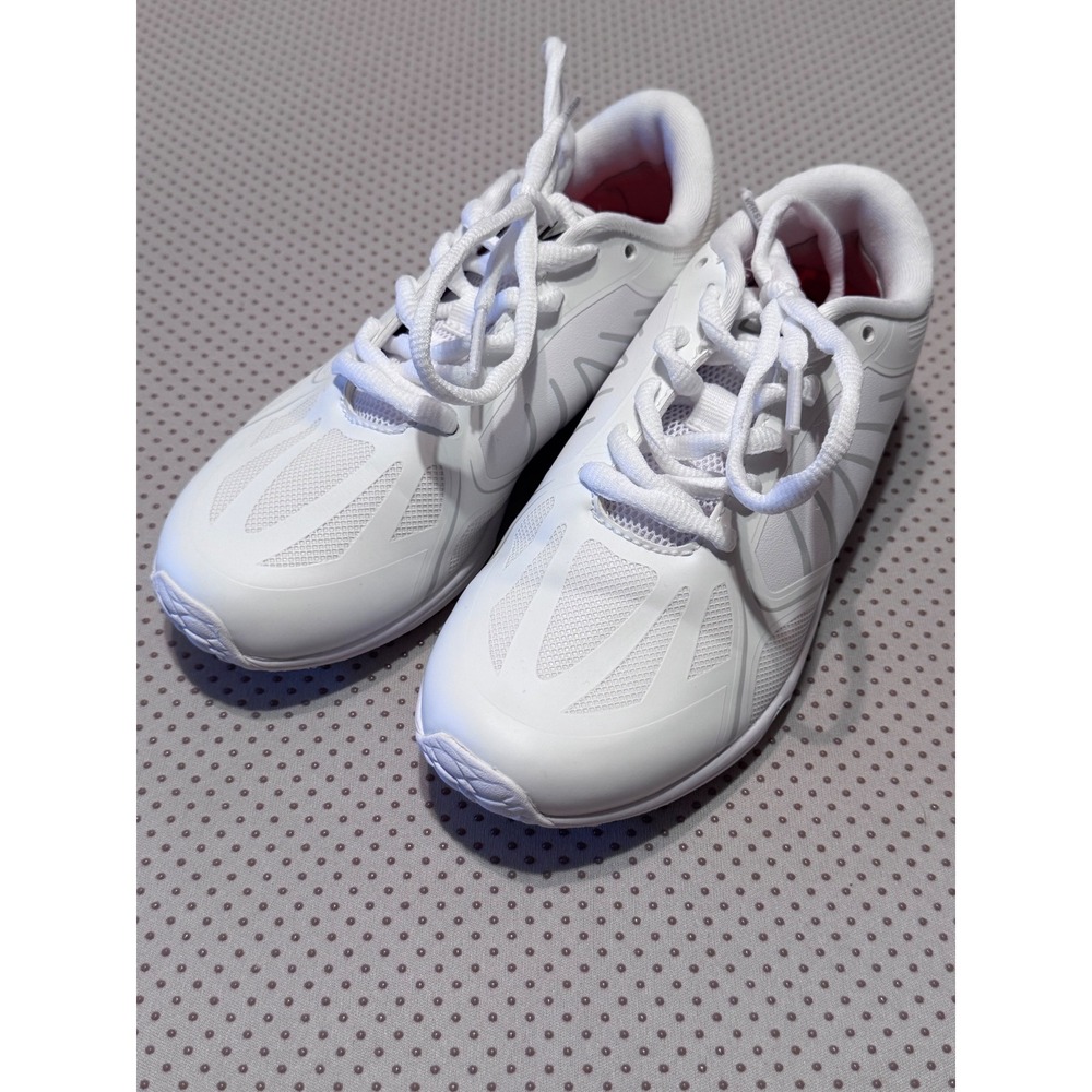 Varsity Spirit Kids White Cheerleading Shoes Sneakers Size 2Y PU Mesh Upper
